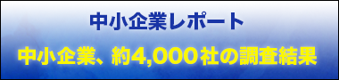 中小企業レポート 中小企業、約4,000社の調査結果